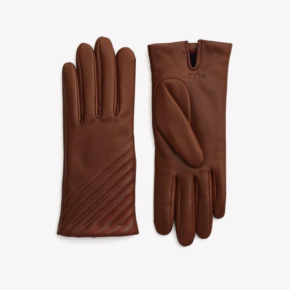 Rag & Bone Slant Alpaca Lined Leather Gloves